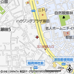 ローソン世田谷瀬田五丁目店周辺の地図