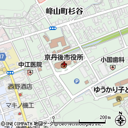 京丹後市峰山市民局周辺の地図