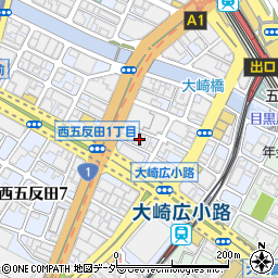 東京都品川区西五反田1丁目32-3周辺の地図
