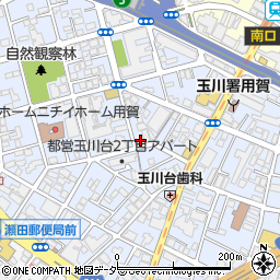 東京都世田谷区玉川台周辺の地図