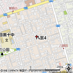 東京都目黒区八雲4丁目周辺の地図