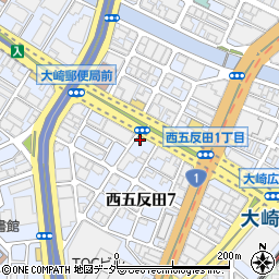 トヨタレンタカー　五反田店周辺の地図
