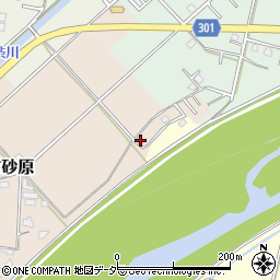 山梨県笛吹市石和町砂原336-5周辺の地図