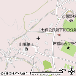 山梨県大月市七保町下和田周辺の地図