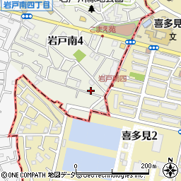 東京都狛江市岩戸南4丁目24-17周辺の地図