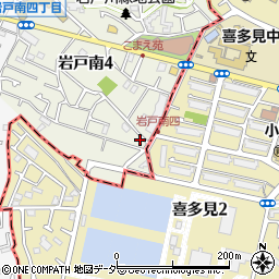 東京都狛江市岩戸南4丁目24-12周辺の地図
