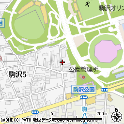 リパーク駒沢５丁目駐車場周辺の地図