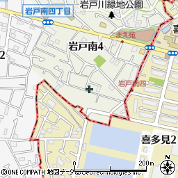 東京都狛江市岩戸南4丁目24-27周辺の地図