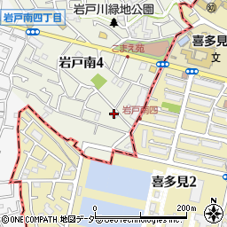 東京都狛江市岩戸南4丁目24-10周辺の地図