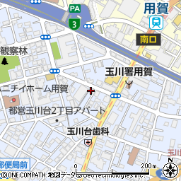 日本基督教団用賀教会周辺の地図