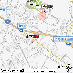 上野原郵便局周辺の地図