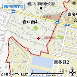 東京都狛江市岩戸南4丁目24周辺の地図