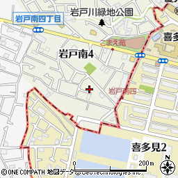 東京都狛江市岩戸南4丁目24-2周辺の地図