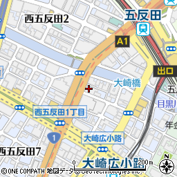 銀座メガネコンタクト五反田西口店周辺の地図