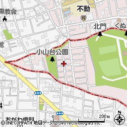 東京都品川区小山台2丁目周辺の地図