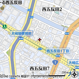 セブンスターマンション第５五反田周辺の地図