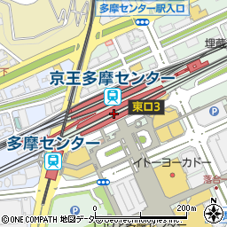 東京都多摩市周辺の地図
