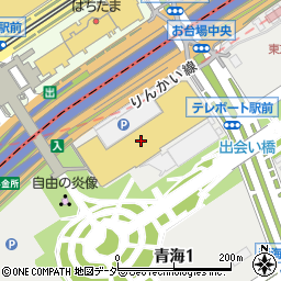 ユニクロダイバーシティ東京プラザ店周辺の地図