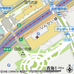 ダイバーシティ東京プラザ周辺の地図