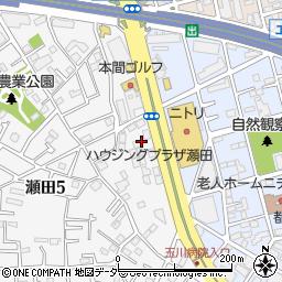 朝日新聞瀬田総合住宅展示場周辺の地図