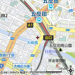 ゴースタアネックス五反田店周辺の地図