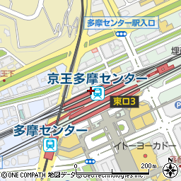 タリーズコーヒー 京王多摩センター駅店周辺の地図