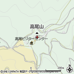 高尾山周辺の地図