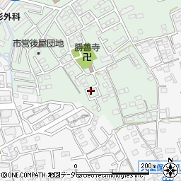 山梨県甲府市後屋町624-17周辺の地図