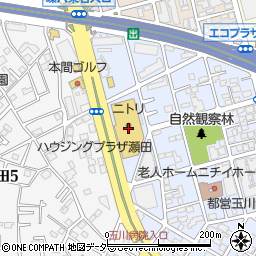 ニトリ環八用賀店周辺の地図