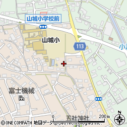 山梨県甲府市上今井町543周辺の地図