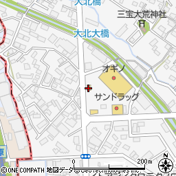 松屋甲府国母店周辺の地図