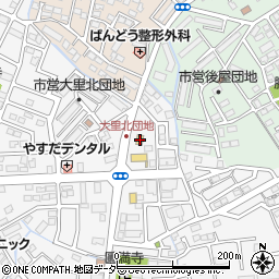 ファミリーマート甲府大里店周辺の地図