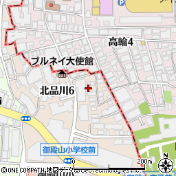 東京都品川区北品川6丁目周辺の地図