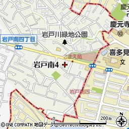 東京都狛江市岩戸南4丁目21周辺の地図