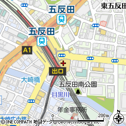 鉄板二百℃ 五反田店周辺の地図
