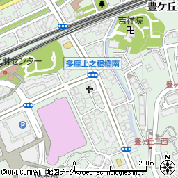 東京都多摩市落合1丁目17周辺の地図