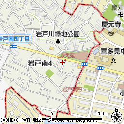 東京都狛江市岩戸南4丁目21-6周辺の地図