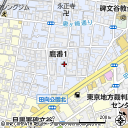 ナビパーク鷹番第４駐車場周辺の地図