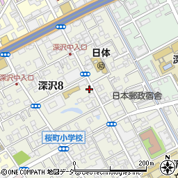 東京都世田谷区深沢8丁目周辺の地図