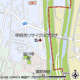 甲府市リサイクルプラザ周辺の地図