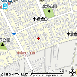 千葉県千葉市若葉区小倉台3丁目25周辺の地図