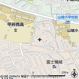 山梨県甲府市上今井町8周辺の地図