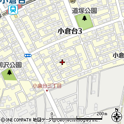 千葉県千葉市若葉区小倉台3丁目25-2周辺の地図