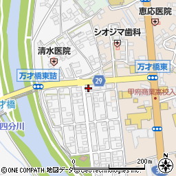クリーニング志村オギノ国母店周辺の地図