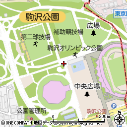 東京都世田谷区駒沢公園周辺の地図