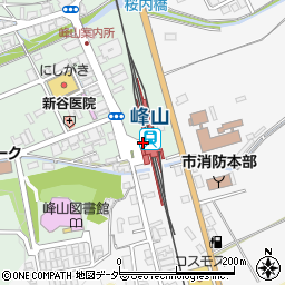京都丹後鉄道　峰山駅周辺の地図