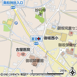 山梨中央銀行御坂支店周辺の地図