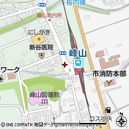 峰山駅前周辺の地図