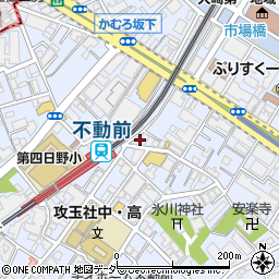 餃子酒場 不動前店周辺の地図