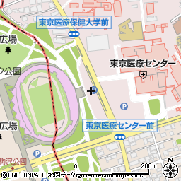 駒沢オリンピック公園第一駐車場周辺の地図